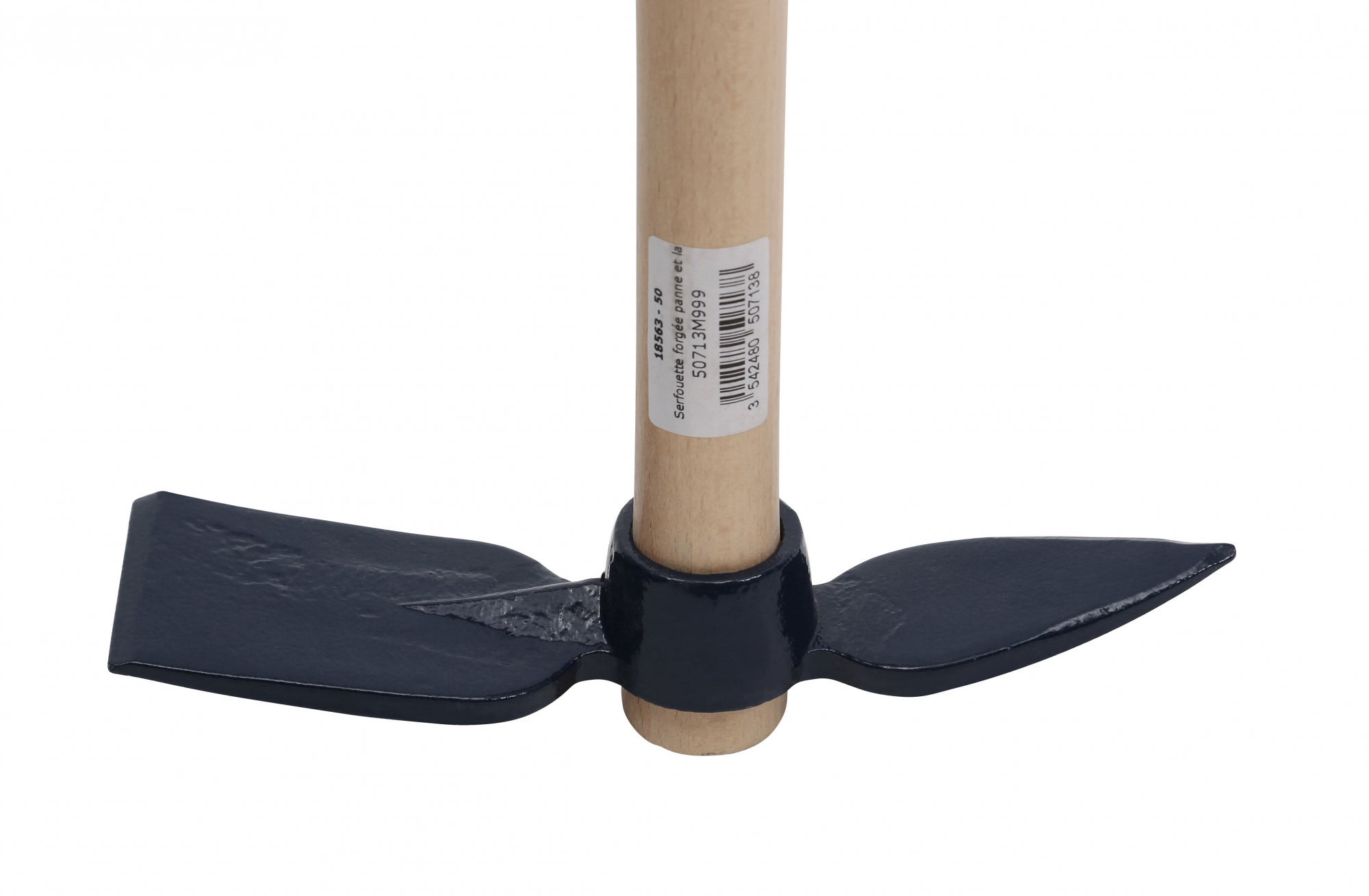 Serfouette forgée panne et langue de 21 cm manche bois - 2