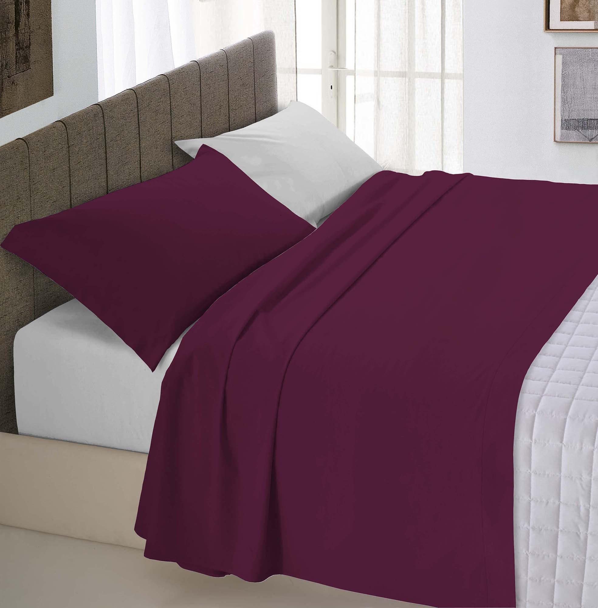 Italian Bed Linen Spannbettlaken 90x200cm - 100% Baumwolle Max Color