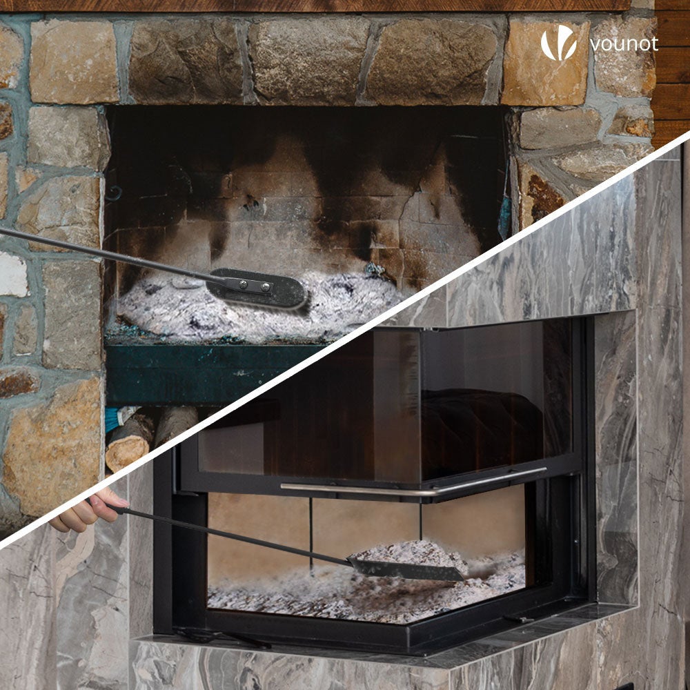 Kit Utensilios Chimenea 4 Piezas, Juego de Accesorios para Chimenea, Negro - 5