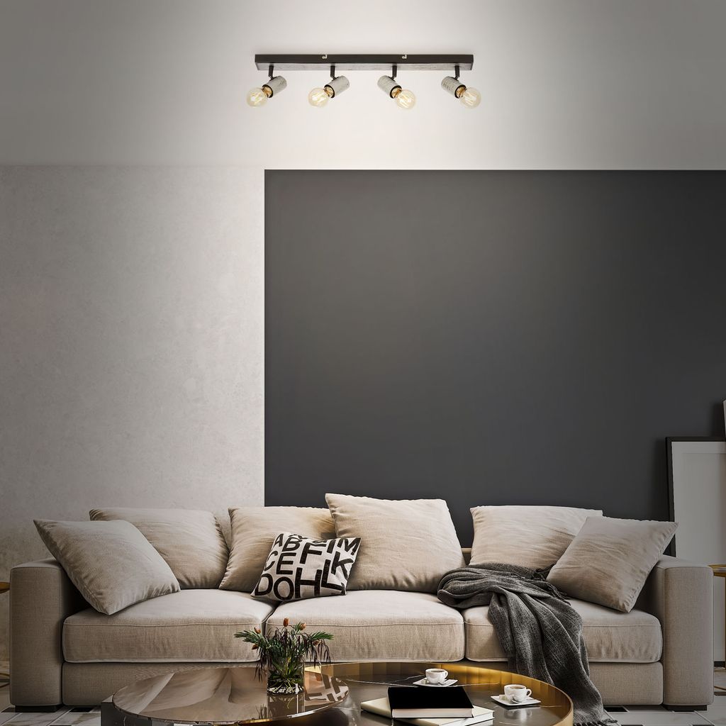 BRILONER - Faretto - KIKO - Orientabile, 4 fiamme, attacco E27 max. 60 watt, - 6