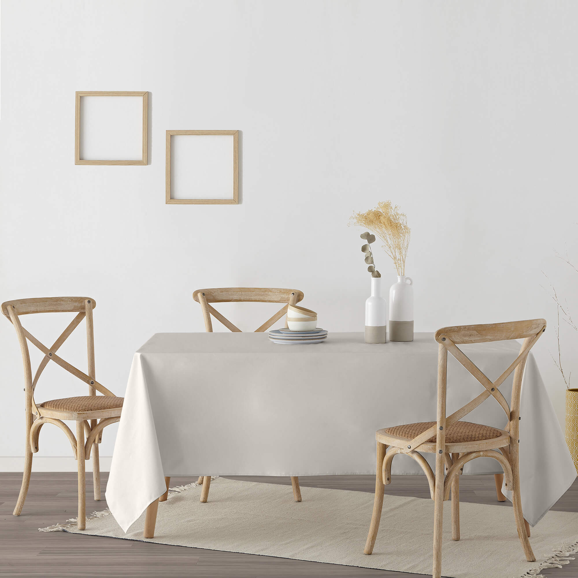 Mantel antimanchas XL Liso lino 101 - 180x180 cm - 5