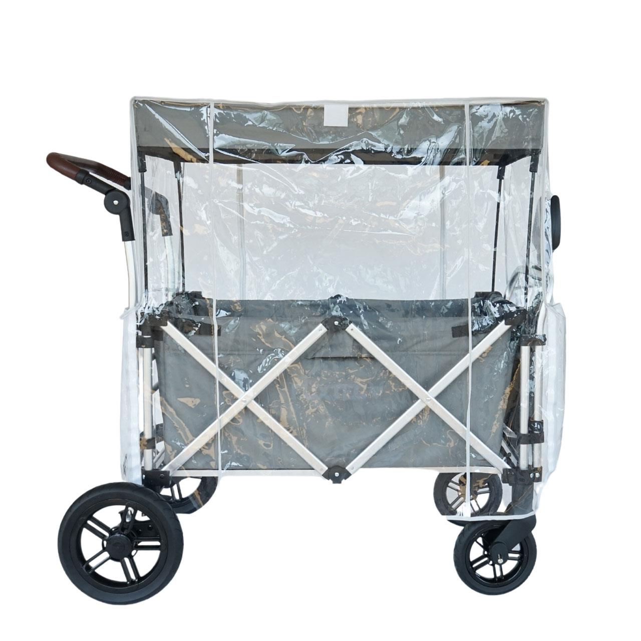 Housse De Pluie Transparente Pour Chariot De Transport - PVC, 110x74x51 Cm - Ouverture Zip, Universelle - Imperméable, Pliable