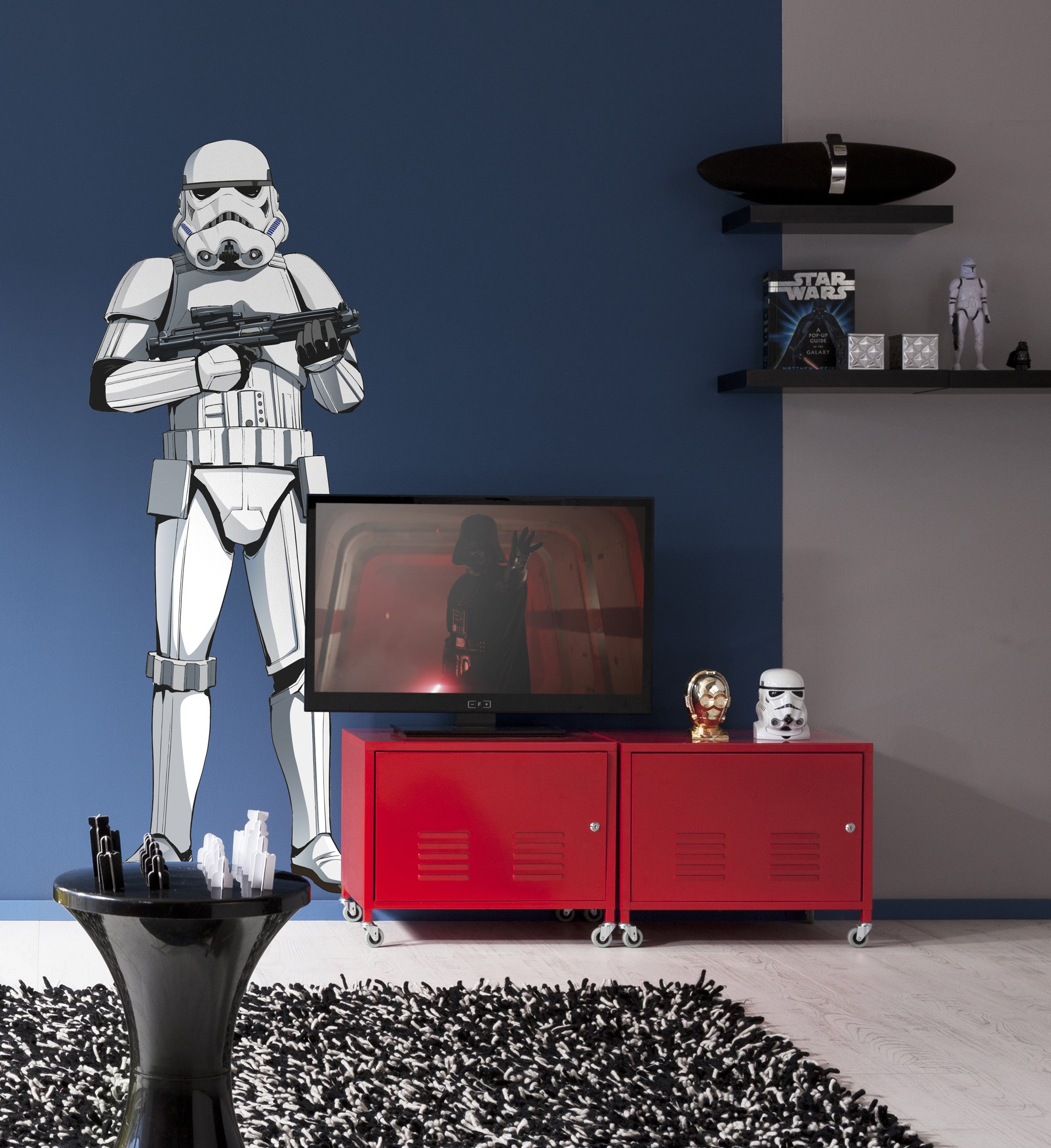 Vinilos decorativos gigantes de komar - star wars xxl stormtrooper - talla: 127 x 188 cm