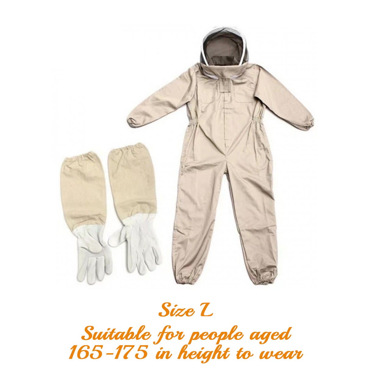 FANMITRK Combinaison professionnelle d'apiculteur taille XL, tenue à capuche avec gants pour protection anti-abeilles - 5