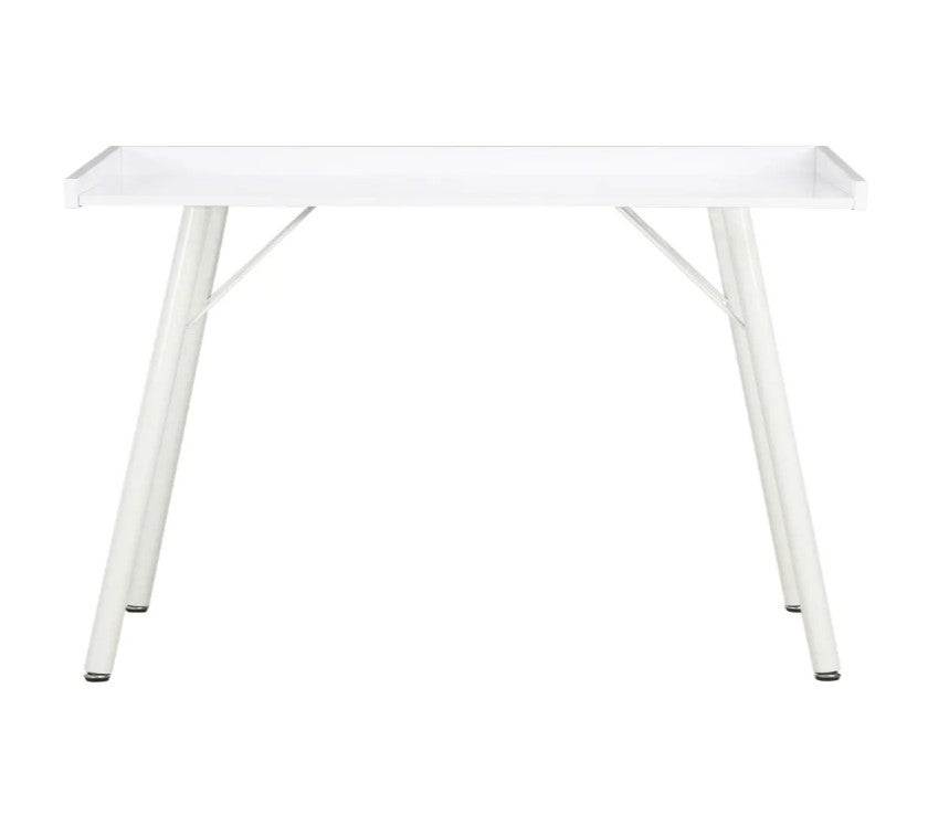 Bureau bois et pieds métal blanc Coolair - 2