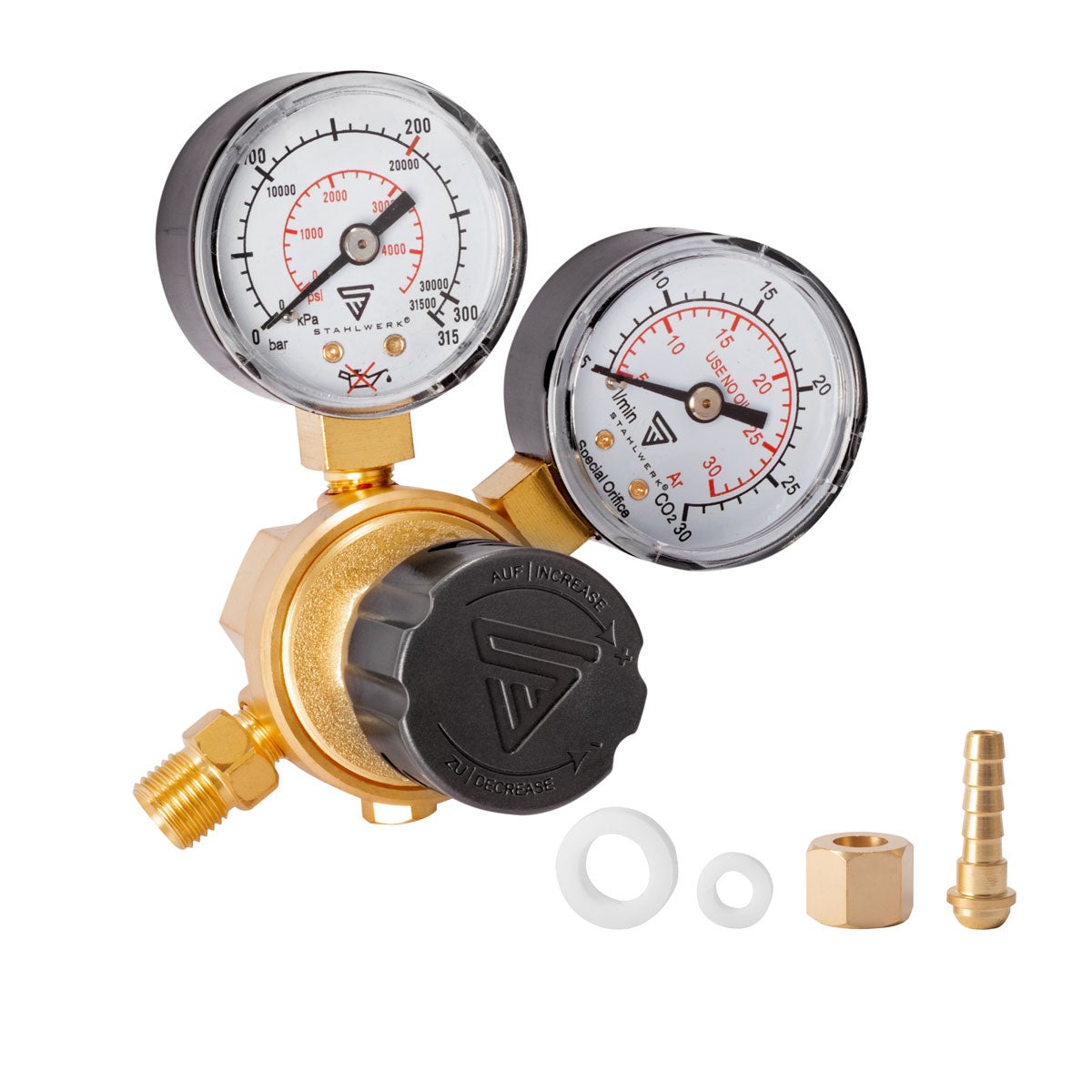 Bouteille De Gaz Mélange Ar/CO2 8L 200 Bar + Réducteur Pression Pour Soudage TIG MIG - Prête à Souder !