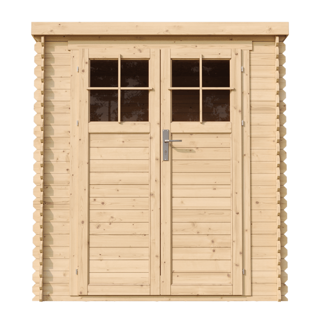 Abri de jardin en bois - porte verrouillable de haute qualité - Stockage extérieur l204xL204xH200 cm/3.53 m2 - Petit abri à outils - TIMBELA M309F