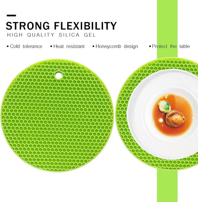 Tappetino in silicone resistente al calore, 18 x 18 cm, sottopentola antiscivolo multifunzionale per pentole calde, protezione per bancone della cucina con apribottiglie, poggia cucchiaio Tappetino in silicone resistente al calore, 18 x 18 cm, sottopentola antiscivolo multifunzionale per pentole calde, protezione per bancone della cucina con apribottiglie, poggia cucchiaio