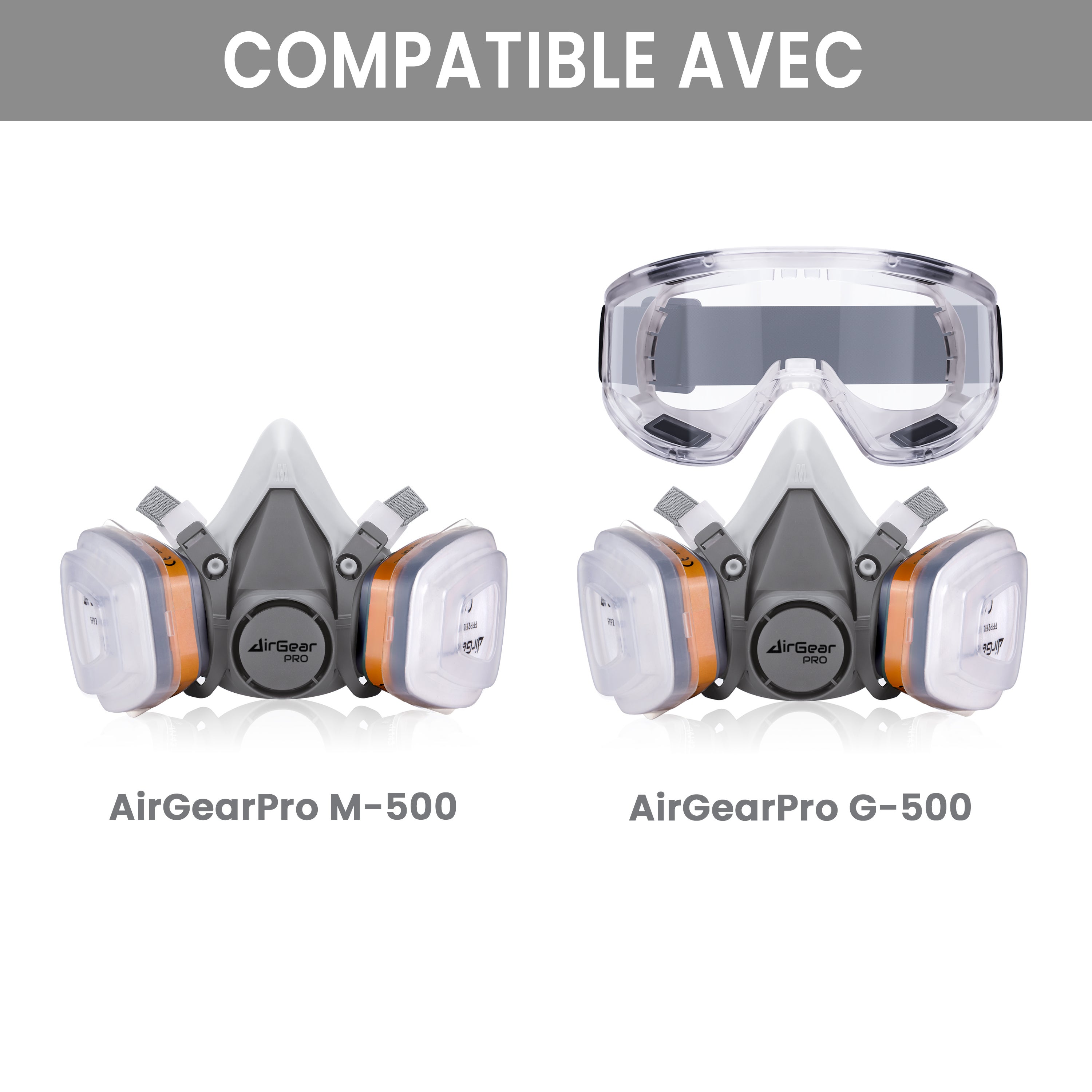 Masque De Protection Tissu AFNOR + Filtre HEPA Aux Ions D'argent - Fabriqué En France, Neuf