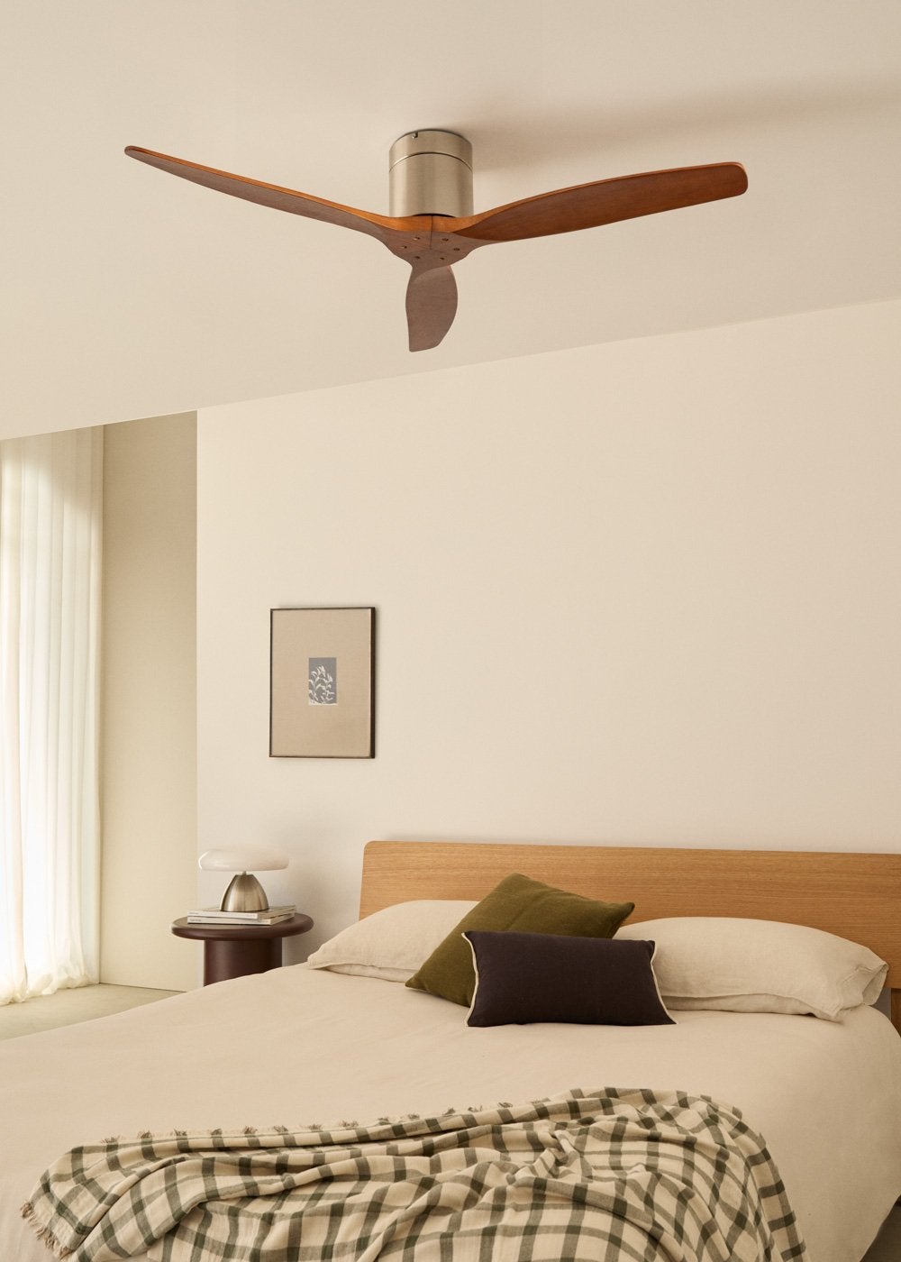 CREATE - WIND CALM M - Ventilateur de plafond silencieux 40W avec pales techniques en ABS Ø132cm sans eclaraige avec contrôleur mural - 3