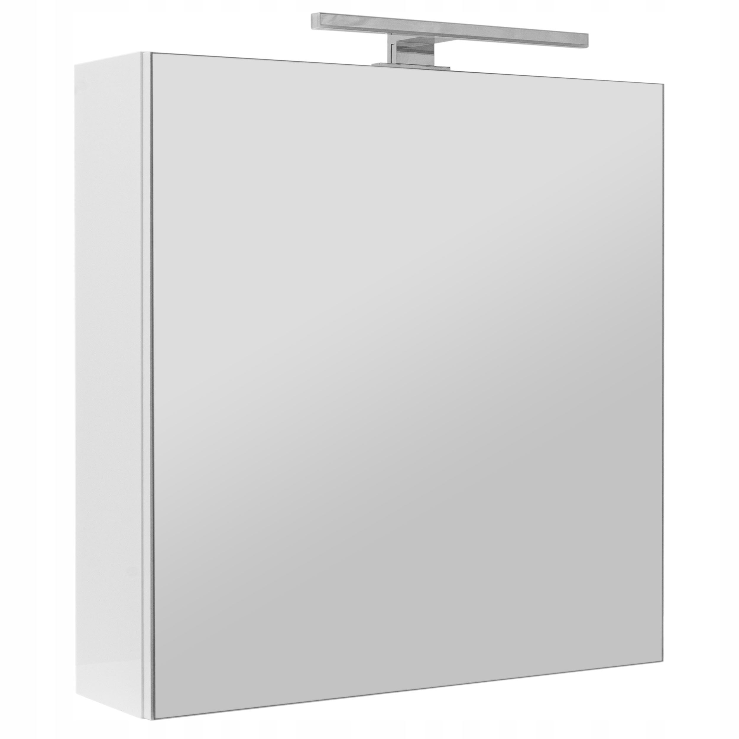 Szafka łazienkowa z lustrem oświetleniem lampką led lustrzana wisząca 60 cm