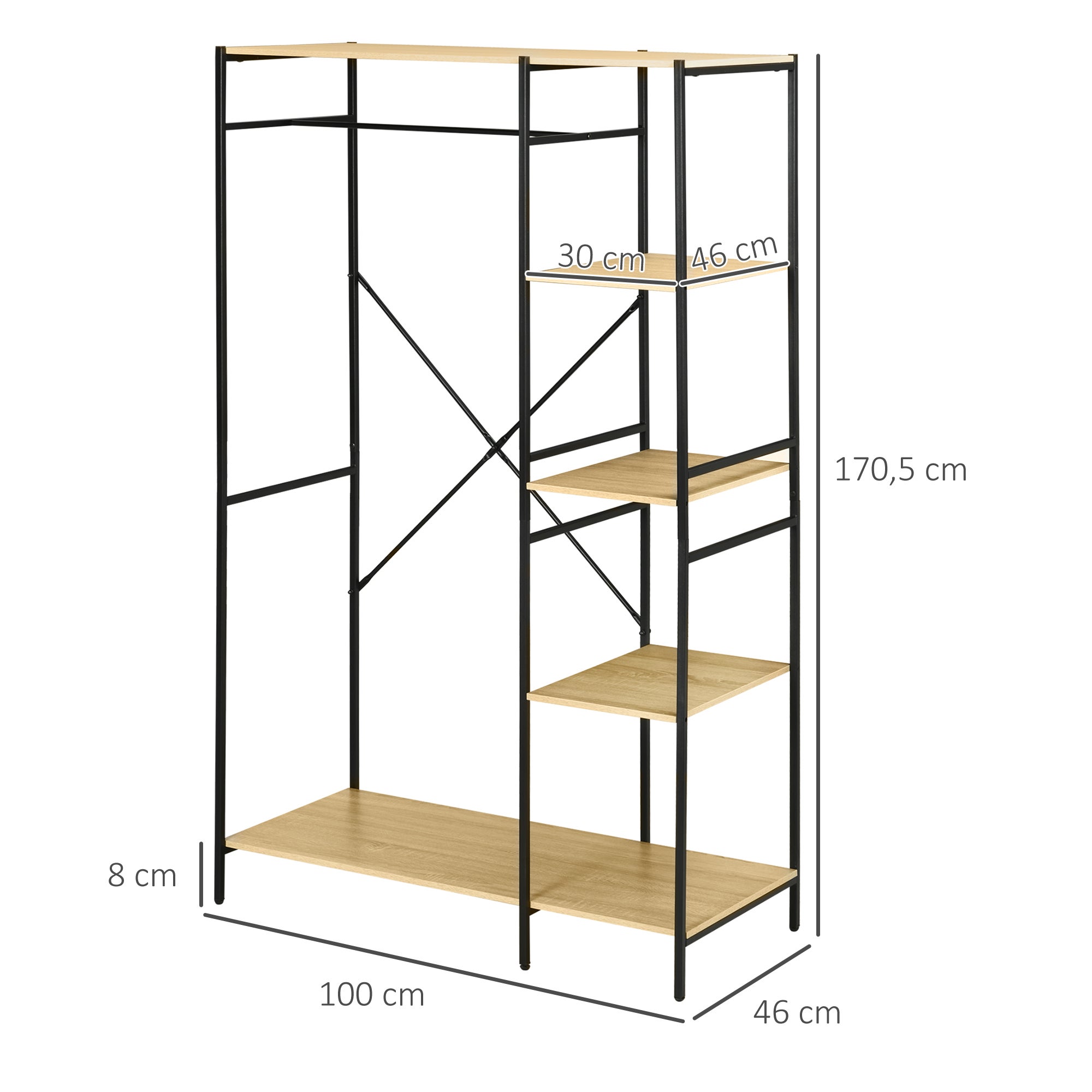 Penderie Métal HOMCOM - 3