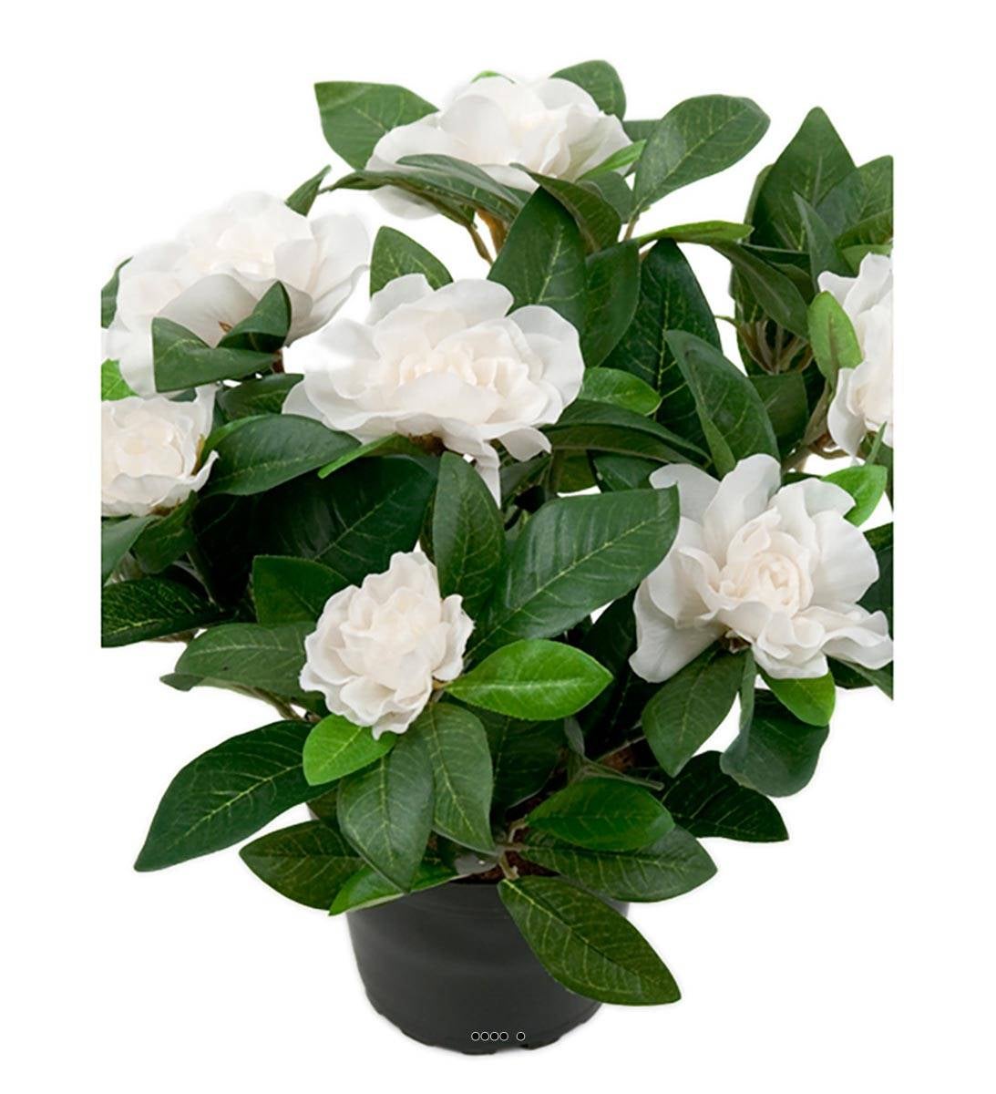 Fleur Artificielle En Pot Pour Tombe - Arrangement Soie Lys Et Roses - 35 Cm - Résistant Aux Intempéries - 2
