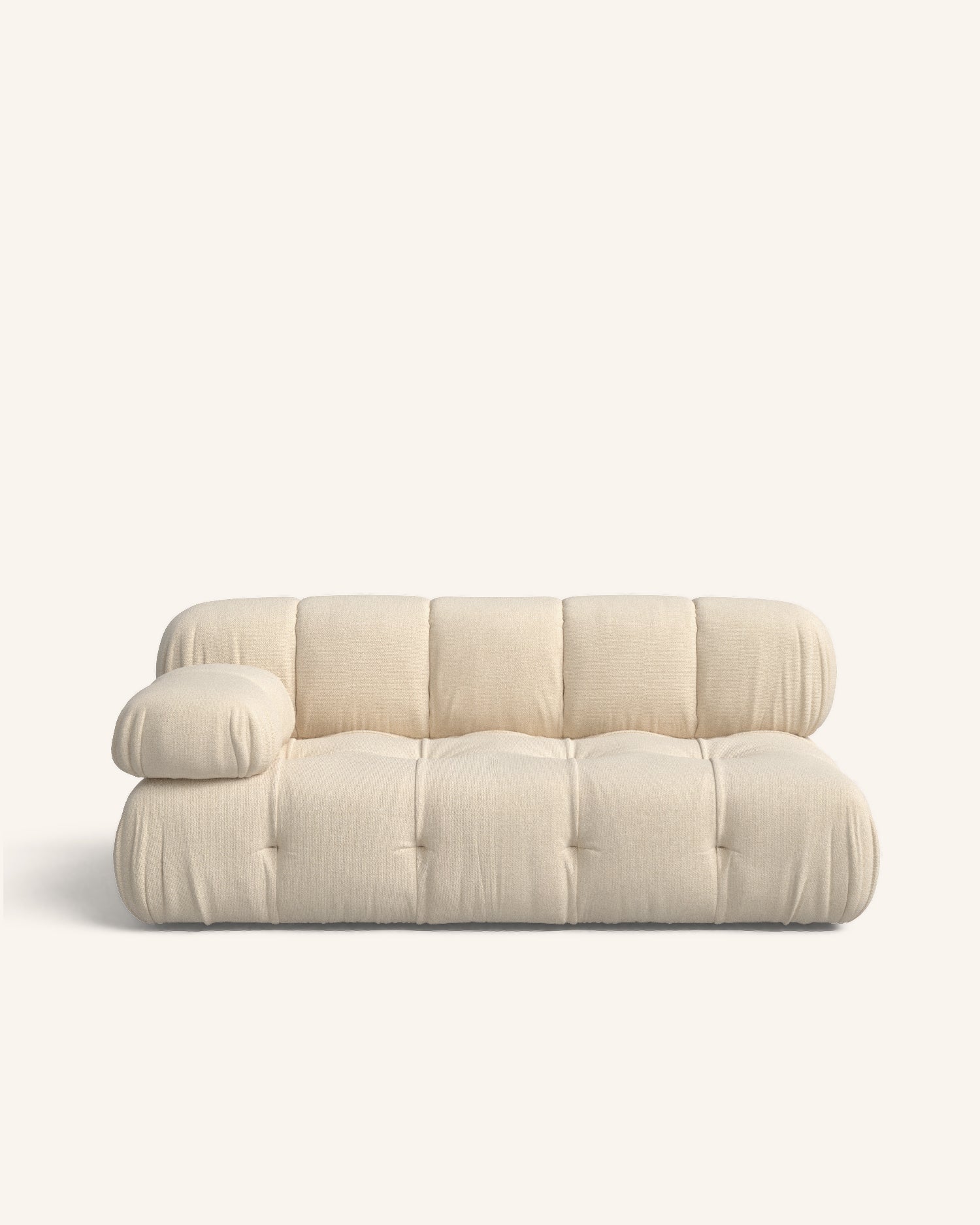 Bozco sofá beige con chaise longue izquierdo 165 x 99 cm hannun
