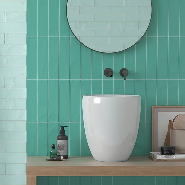 Azulejo Decorativo Mate Premium Emotion Teal 7,5x30cm