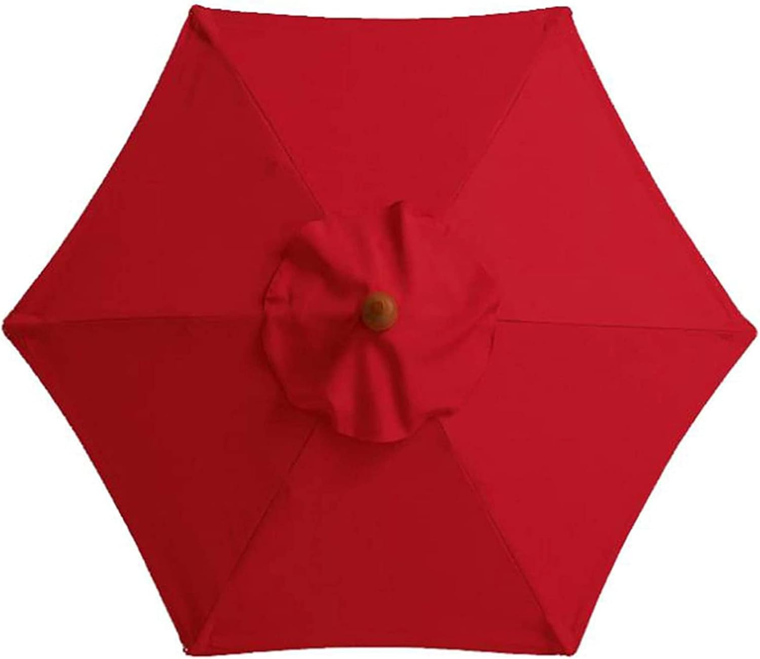 Pokrowiec zamienny na parasol, 8 prętów, 2,7 m, wodoodporny, odporny na promieniowanie UV, tkanina zamienna, czerwony