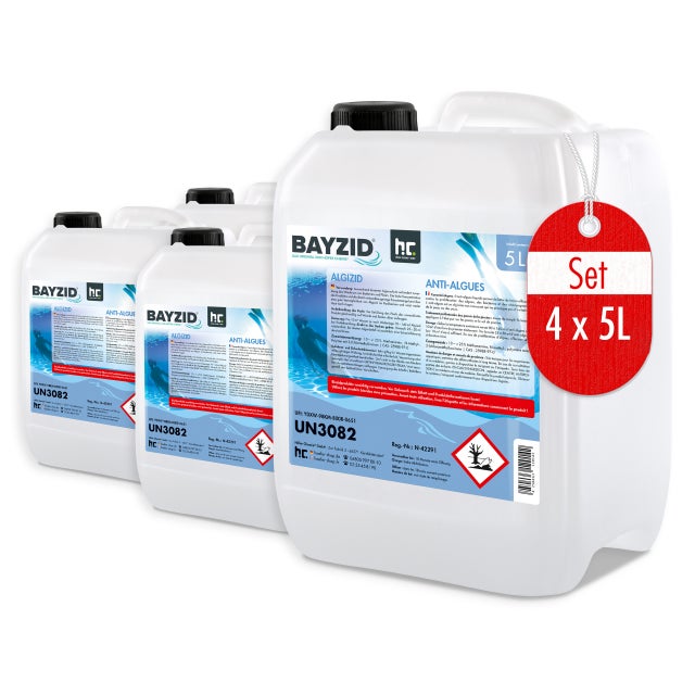 4 x Anti-algues BAYZID® en bidon de 5 L