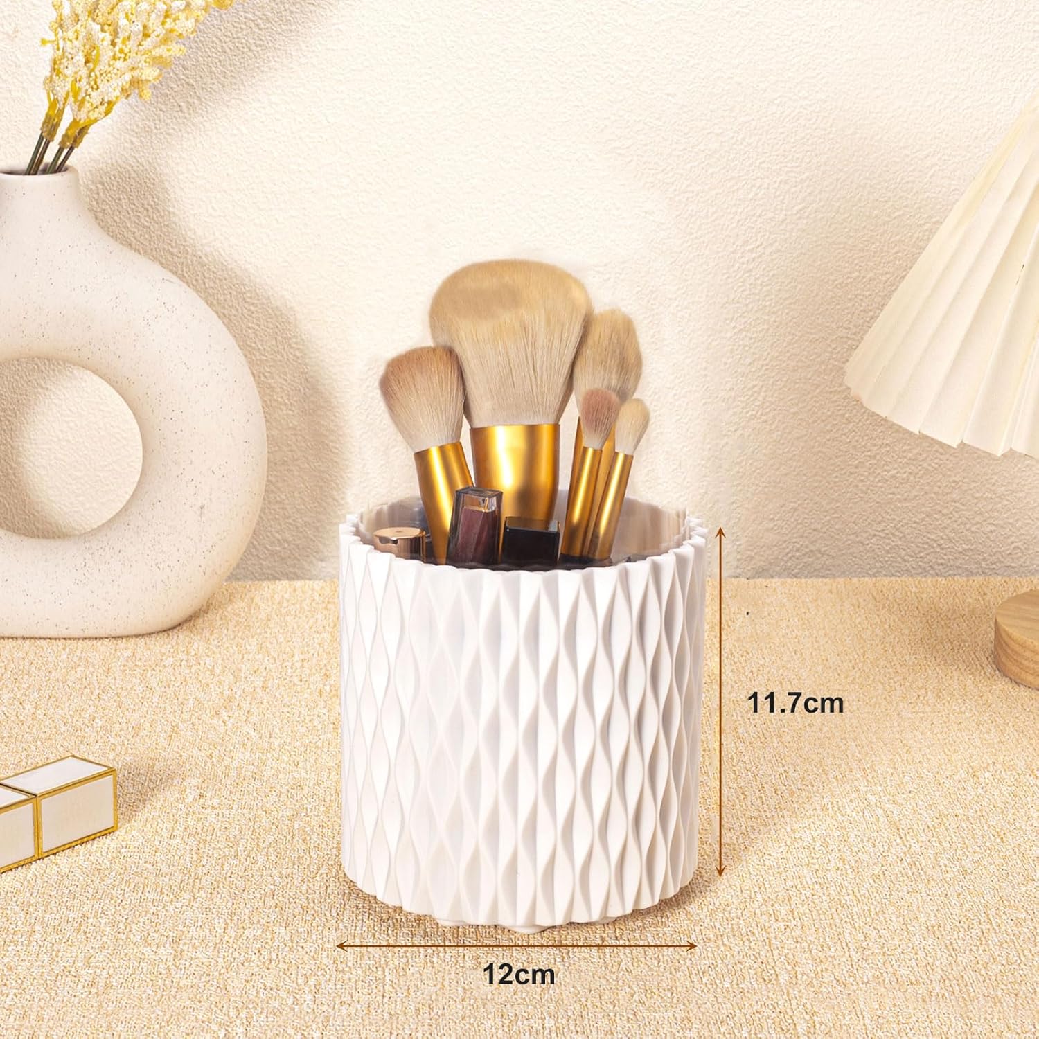 Rangement Maquillage,Organisateur Maquillage,Organisateur Salle de Bain,rangement rotatif à 360°, adapté pour la coiffeuse, la chambre à coucher - 2
