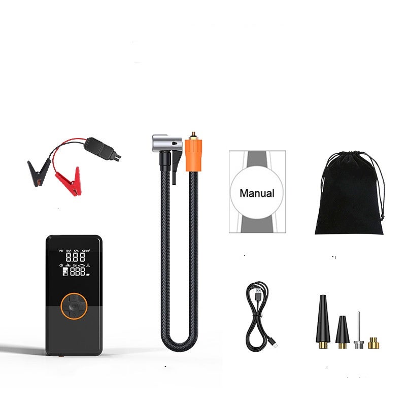 Gonfleur Pneus Voiture Sans Fil 4000mAh 150 PSI - Mini Compresseur Portable Avec LED