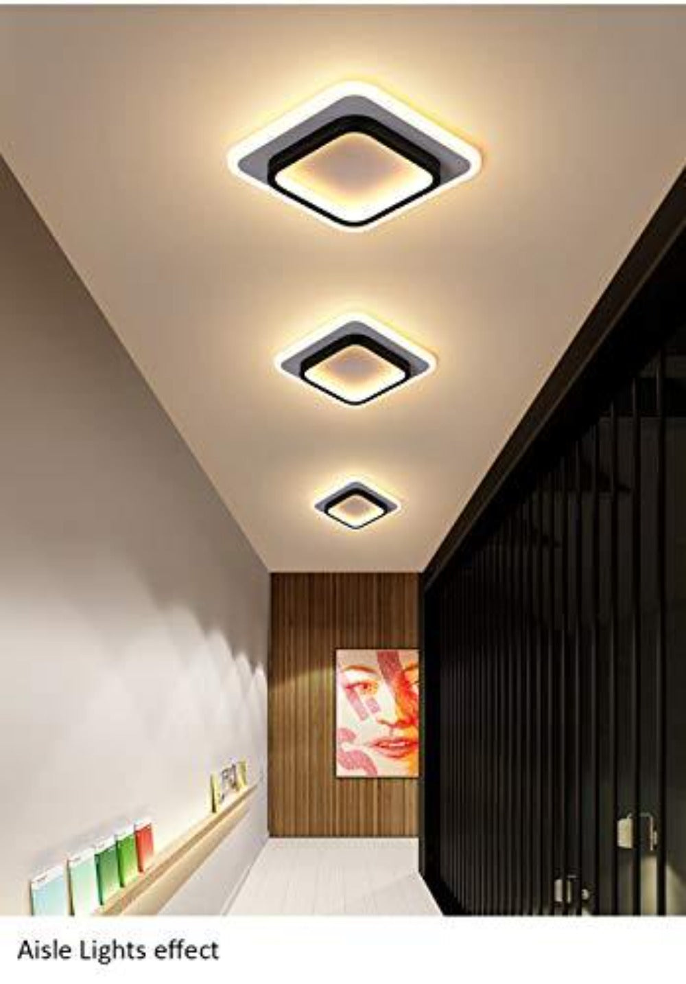 NTTLIF Plafonnir LD Blanc Chaud 24W Noir 64,2 Cm Métal 3000K Au Millur Prix