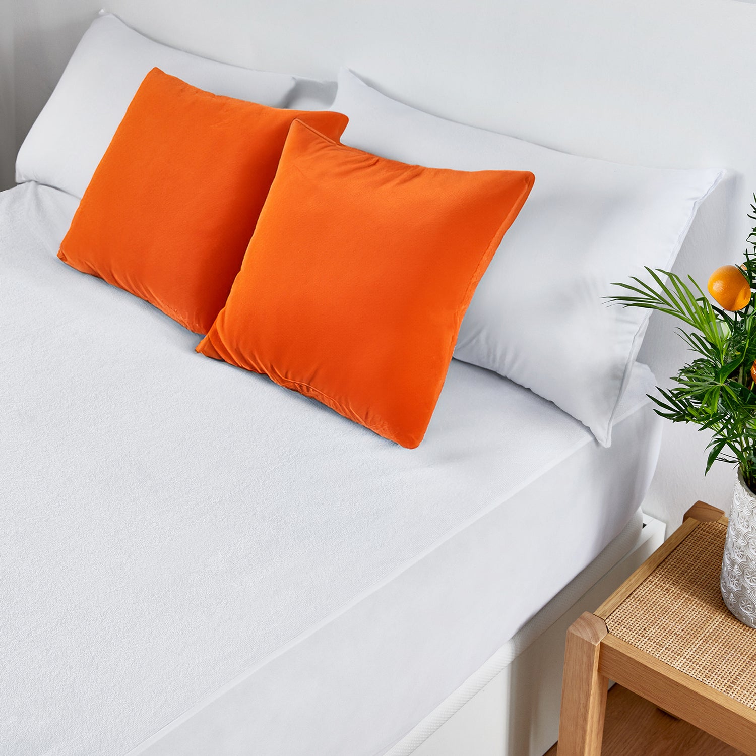 Protetor de Colchão 90x196cm| WHAT THE SLEEP Jota| Microfibra| Impermeável| 32cm - 3