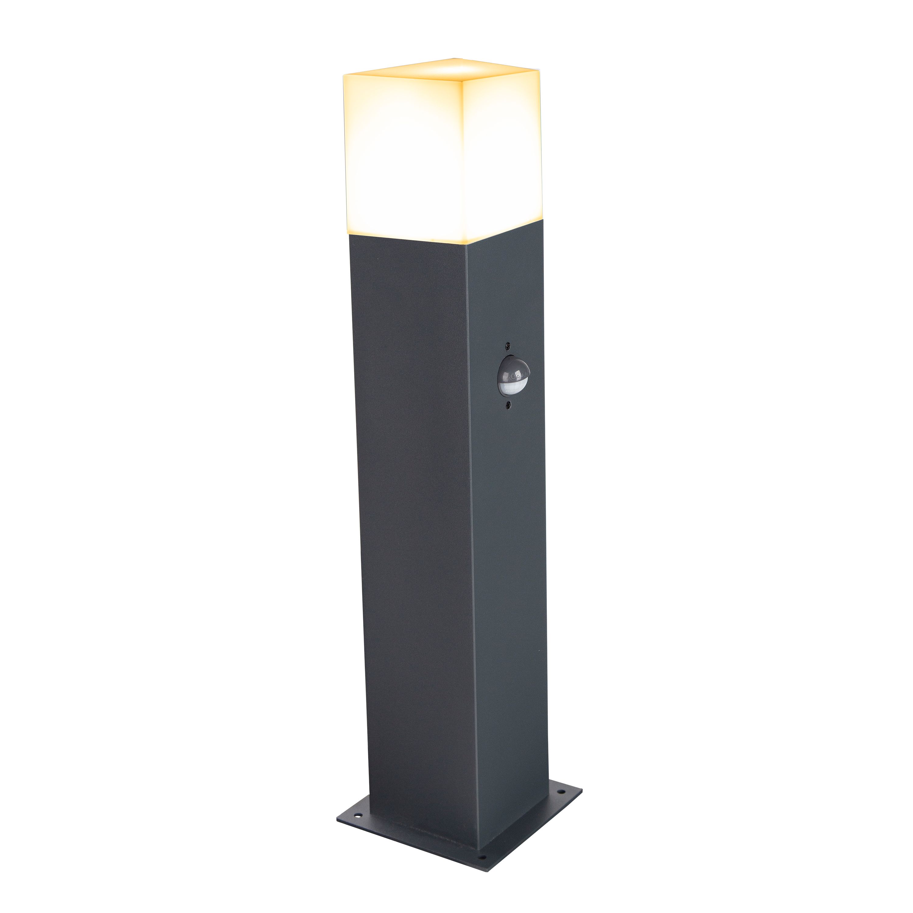 Lampione da esterno con sensore di movimento CIES A. 45 cm - 1 x E27 max 25W - IP54 - Antracite - INSPIRE - 4