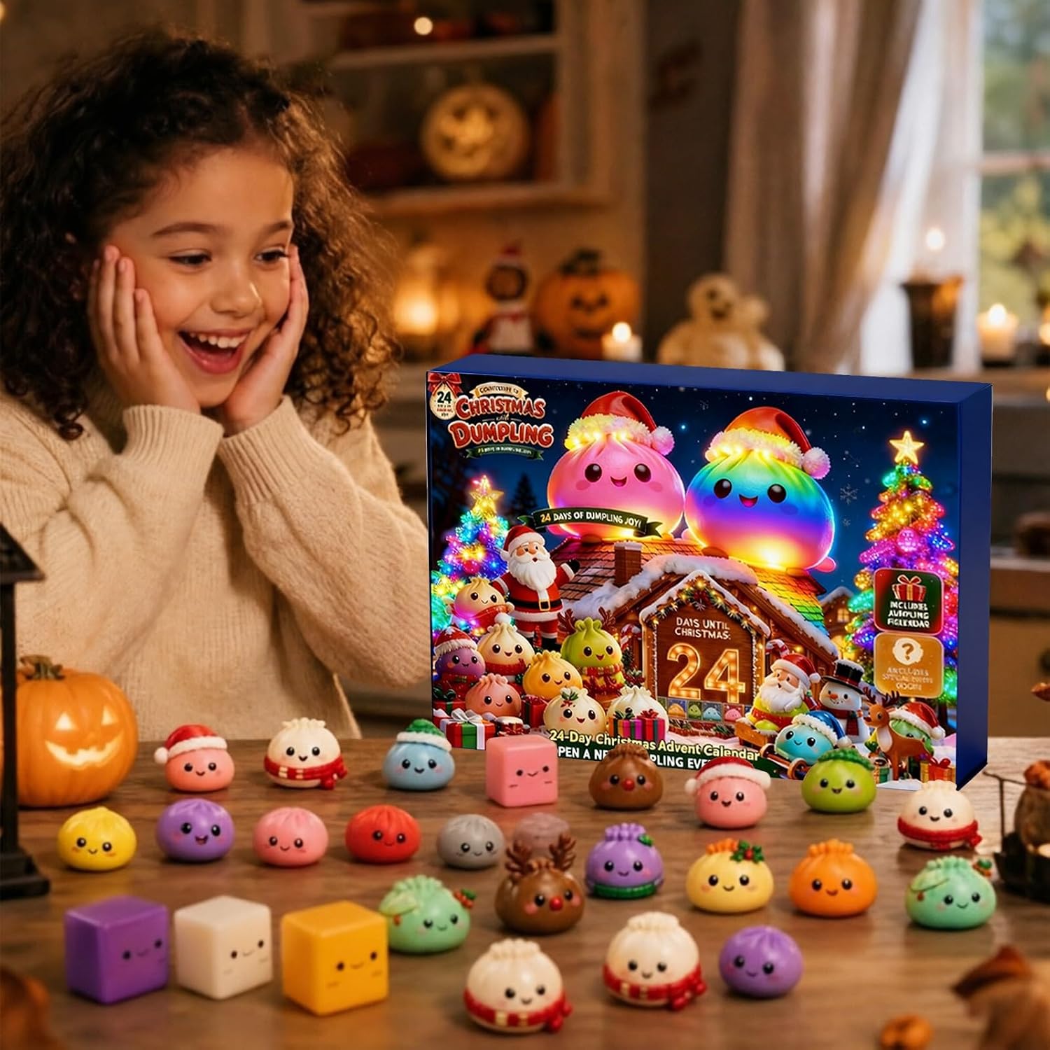 Calendário do Advento Squishy 2026, 24 Mini brinquedos fidget surpresa ...