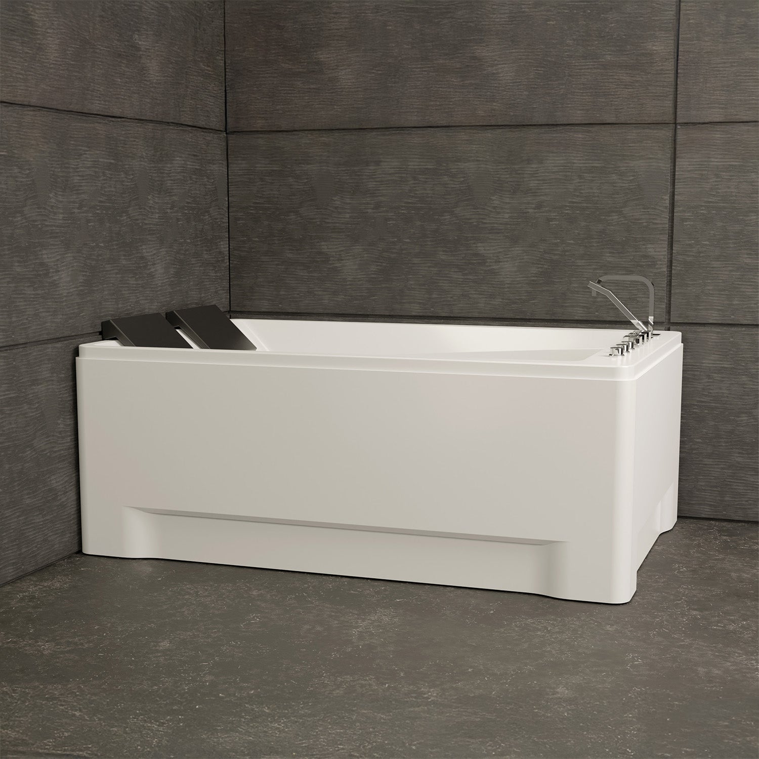 Baignoire Balnéo 2 Personnes Tonsay Duo Jets 180 X120 X68 Cm, By Spalina - 3