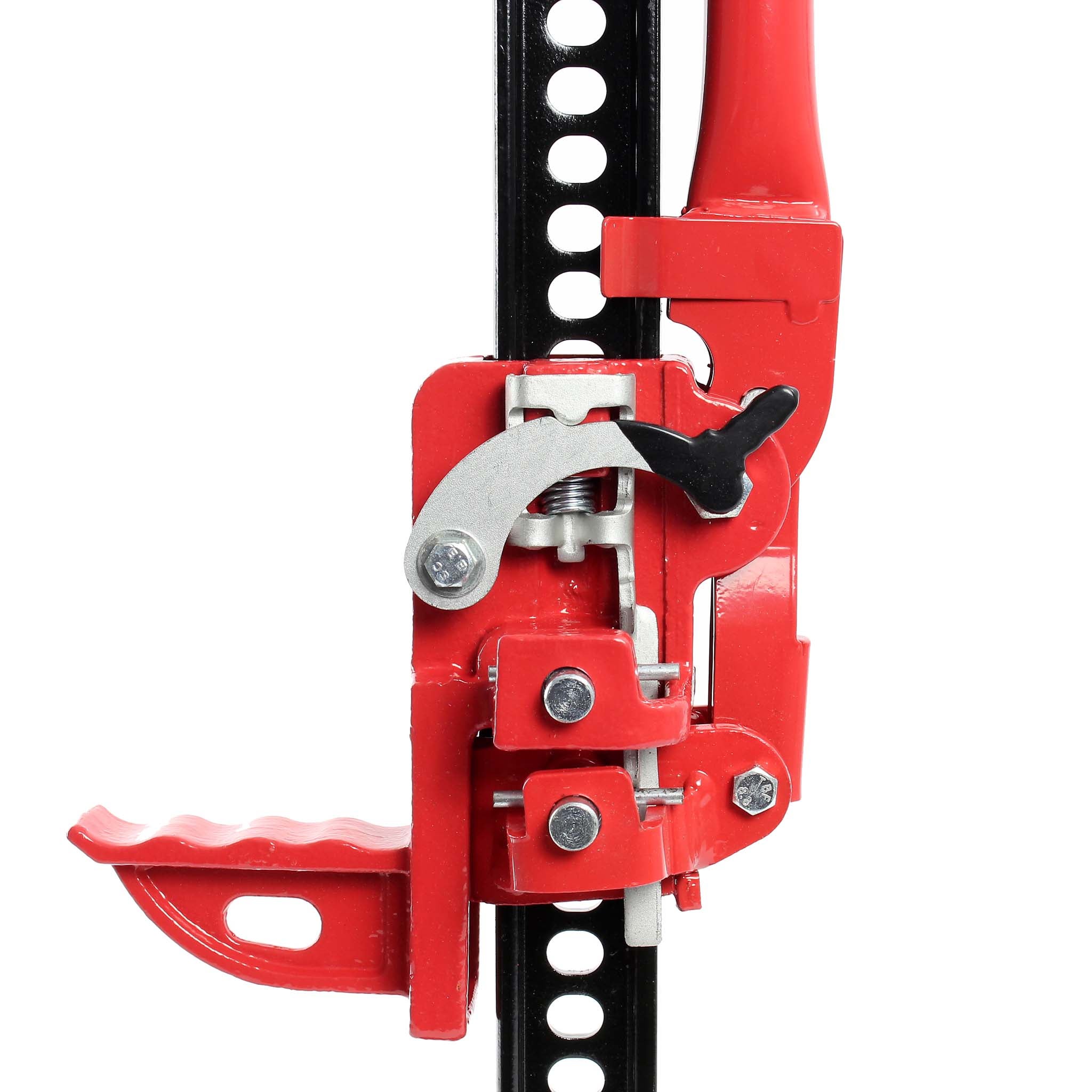 Cric Farm Jack, Charge max. 3000 kg, Hauteur de levage 12,2-76 cm, Cric à crémaillère pour Dépannage Véhicule embourbé – Tout-terrain 4x4 ATV
