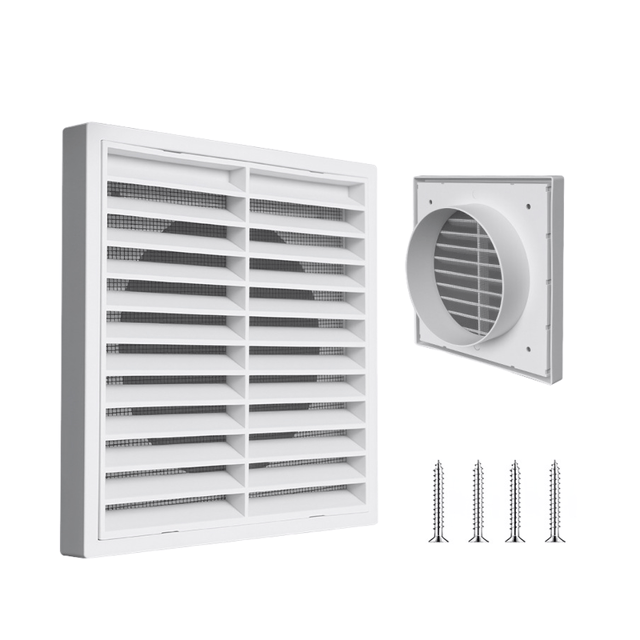 Hotte à conduit rond universelle, étanche à la pluie, capuchon d'aération, grille d'aération, pare-vent, grille d'aération, sortie d'air