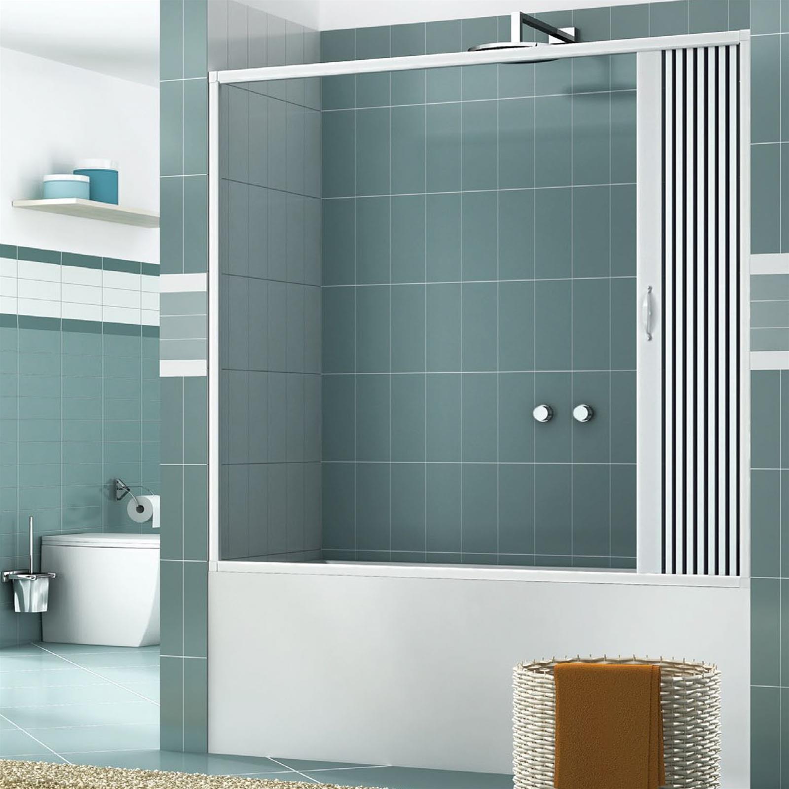 Paroi Pare-Baignoire 170-140 CM en Pvc mod. Nova Kit Vasca avec ouverture latérale - 3