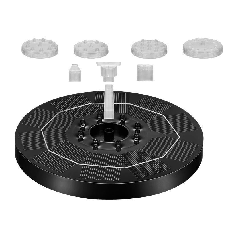 Fontaine solaire ronde de 18 cm de diamètre — Jeu d'eau de jardin — free download