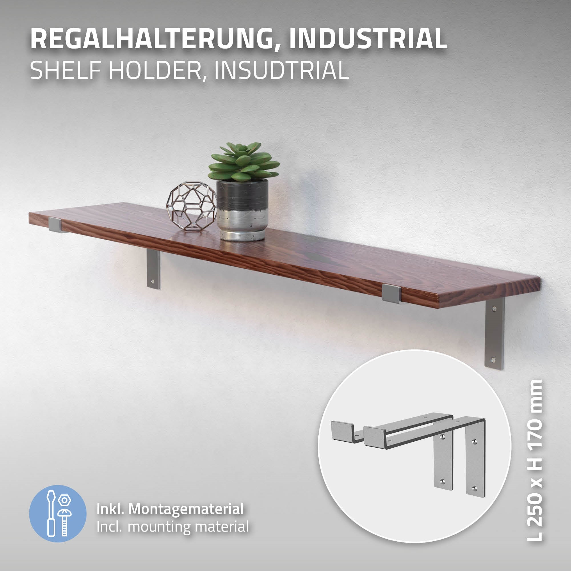 Estanterías Metal Fuerte Estantería Ajustable De Pared - Sistema De Ranura Doble Blanco, Super Resistente Estanterías Ajustables De Pared Twin Slot