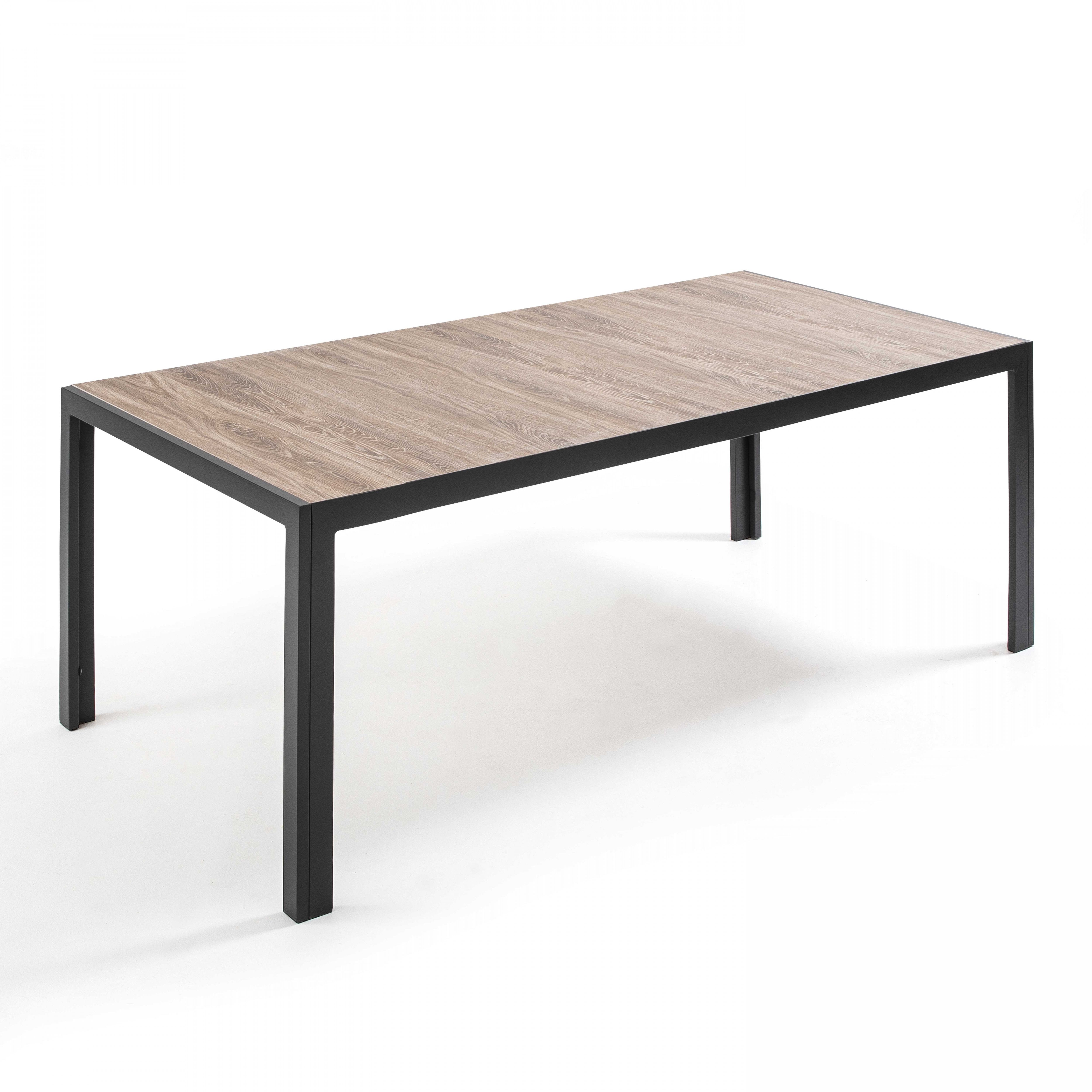Ensemble table de jardin et 10 assises en aluminium et céramique , Tivoli - Oviala - 6