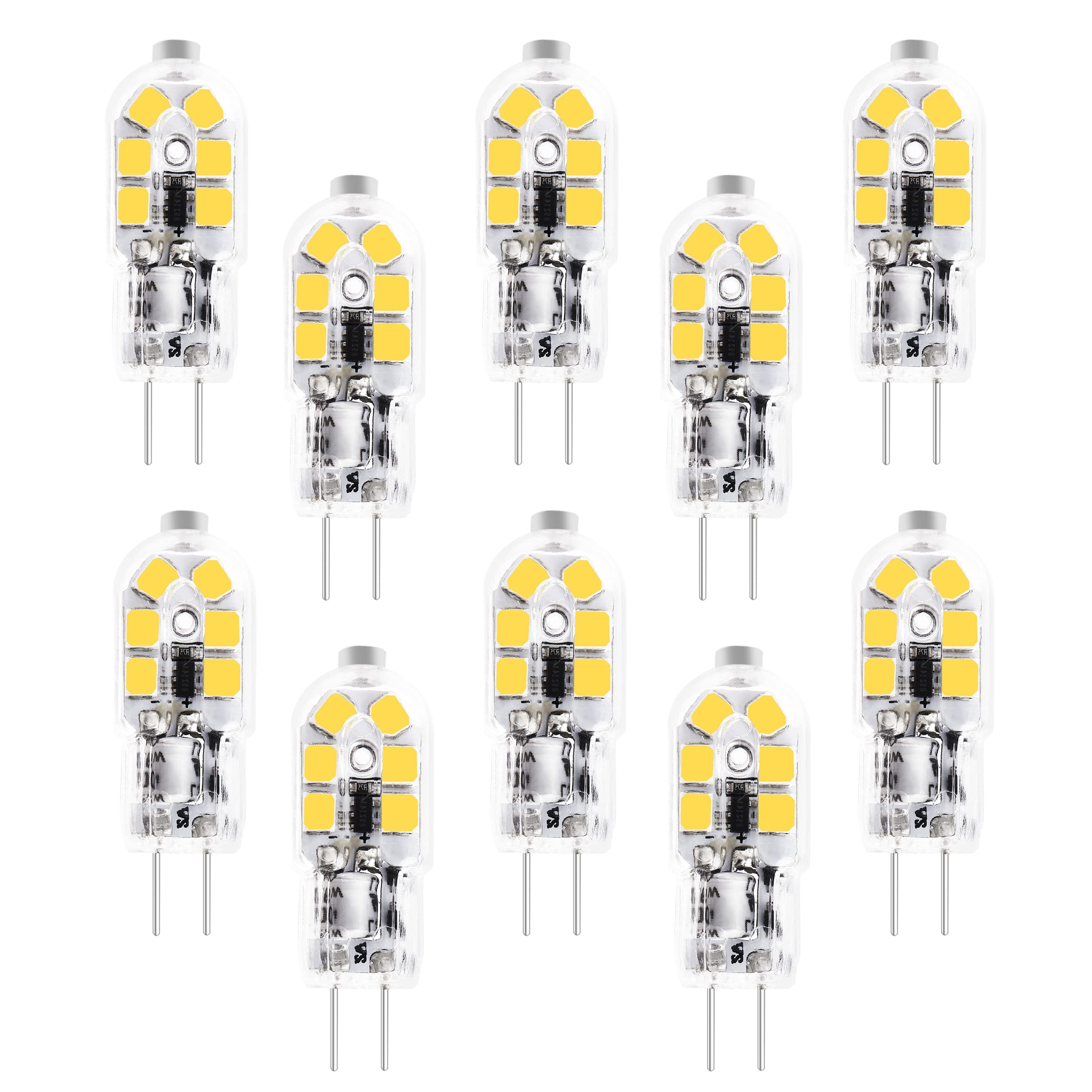 10 pezzi, lampadine LED G4, lampadine alogene bipolari, perline LED a ...