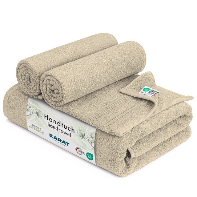 Serviette Bay Doux, absorbant et polyvalent Beige 70 x 140 cm