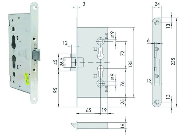 Serrature Yale - Bulloni Di Sicurezza Per Porte PM444 Finitura Bianca - Foto 12