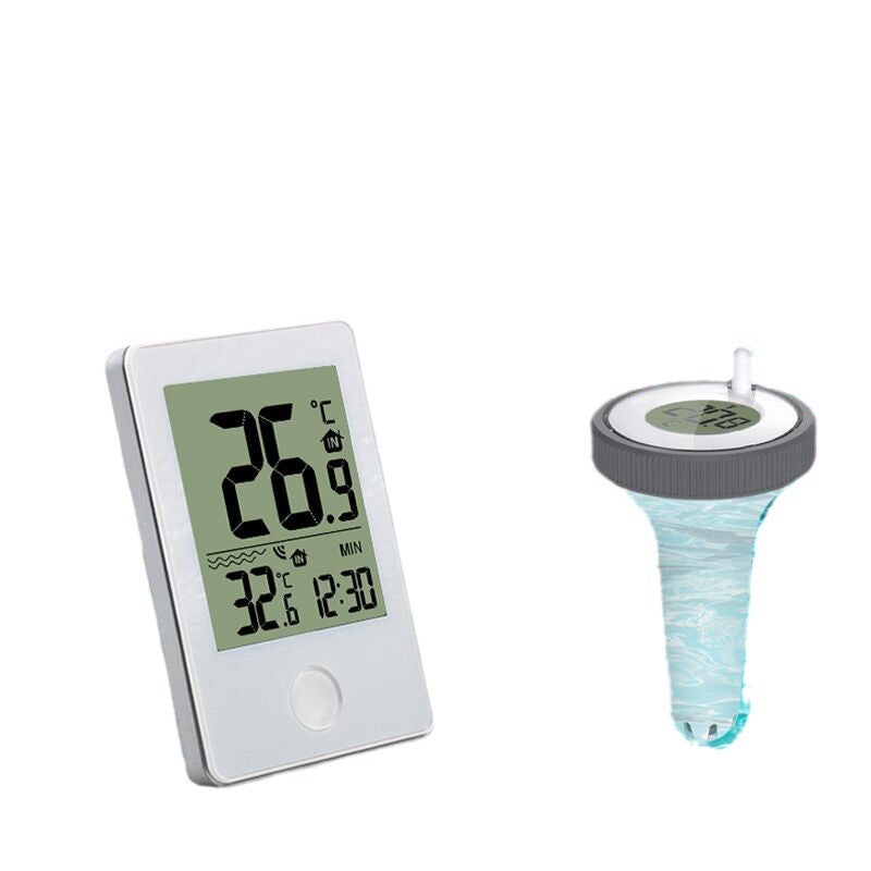 Thermomètre à flotteur de piscine numérique sans fil, flotteurs faciles à lire, avec moniteur de température intérieure - 5