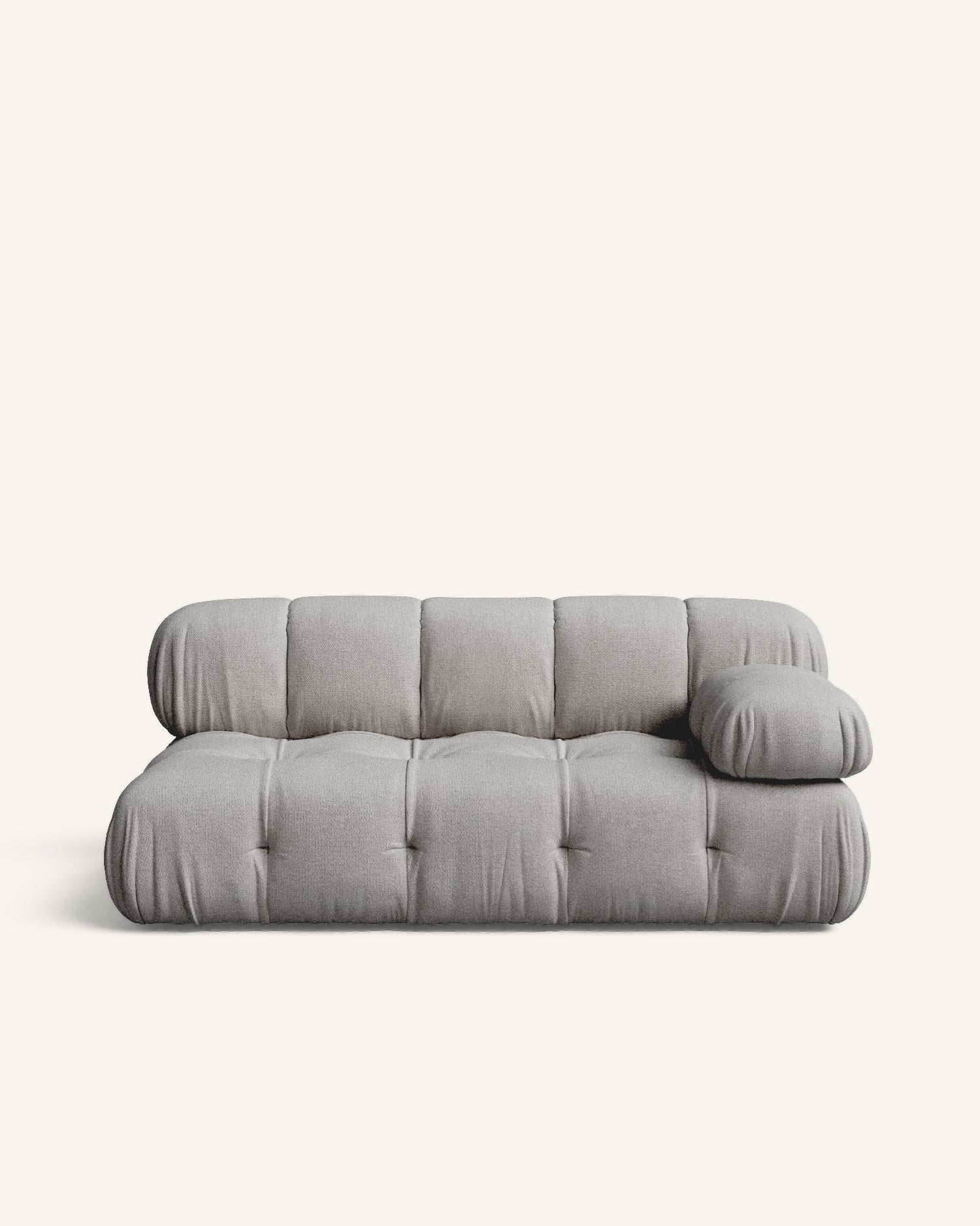 Bozco sofá gris con chaise longue derecho 165 x 99 cm hannun