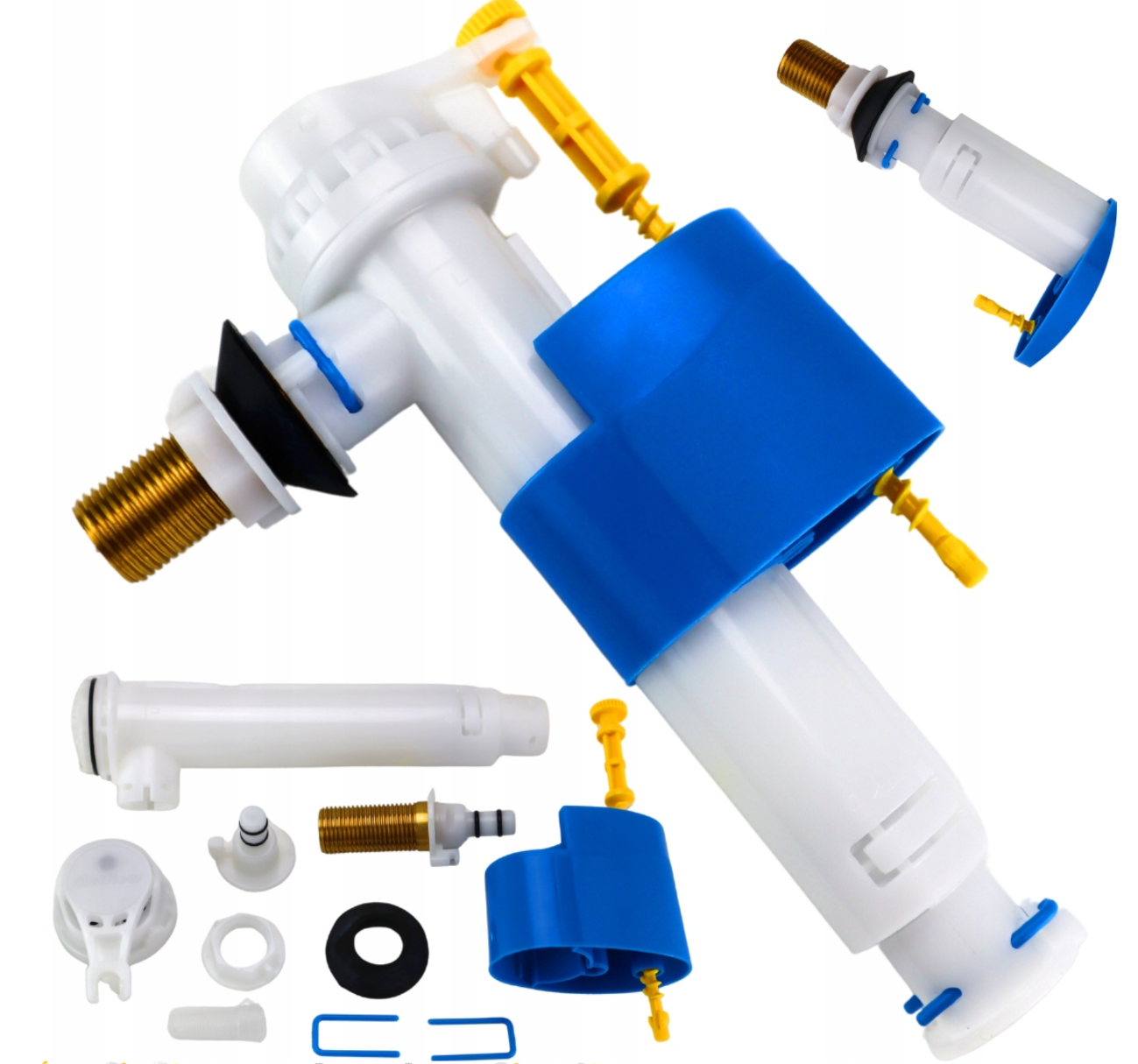 Zawór napełniający 1/2 mosiężny boczny i dolny uniwersalny cichy – MERFLOW