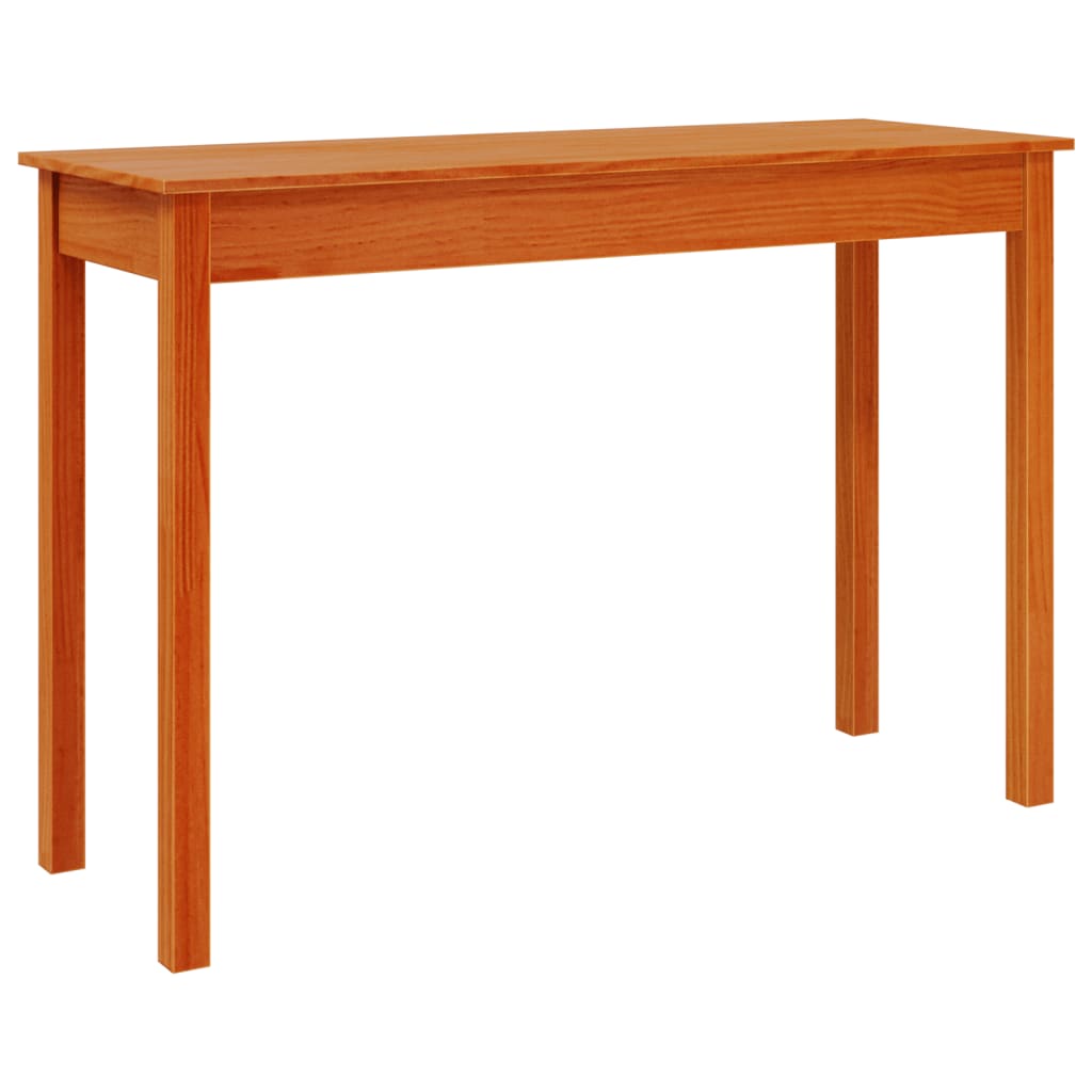Table Console En Pin Massif – Marron Miel – 100x35x75 Cm – Bois Massif