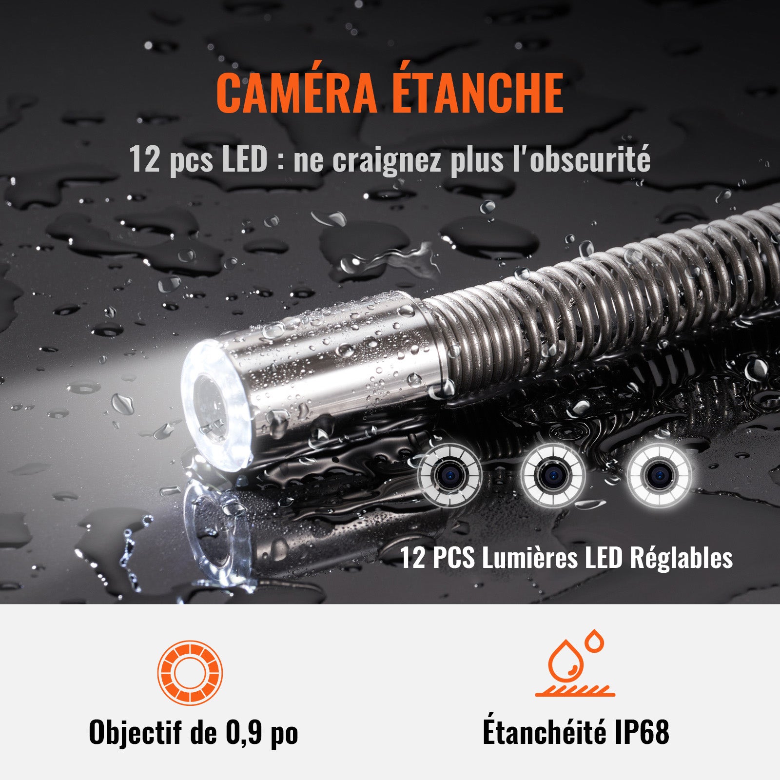 Telecamera di ispezione tubi SucceBuy 9