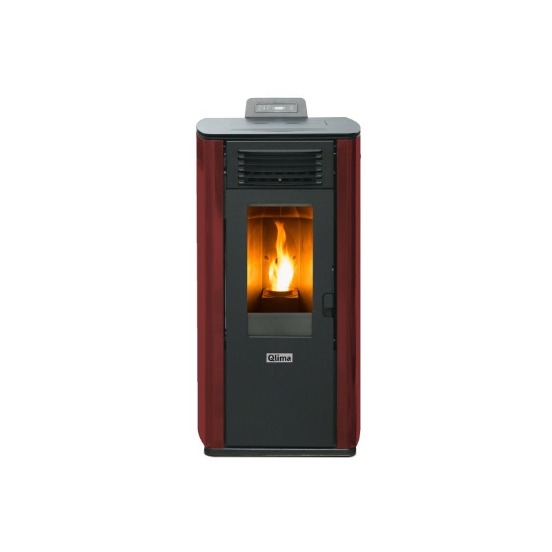 Stufa A Pellet 10.1kw Rossa Fiorina90s-line Riscaldamento - 2