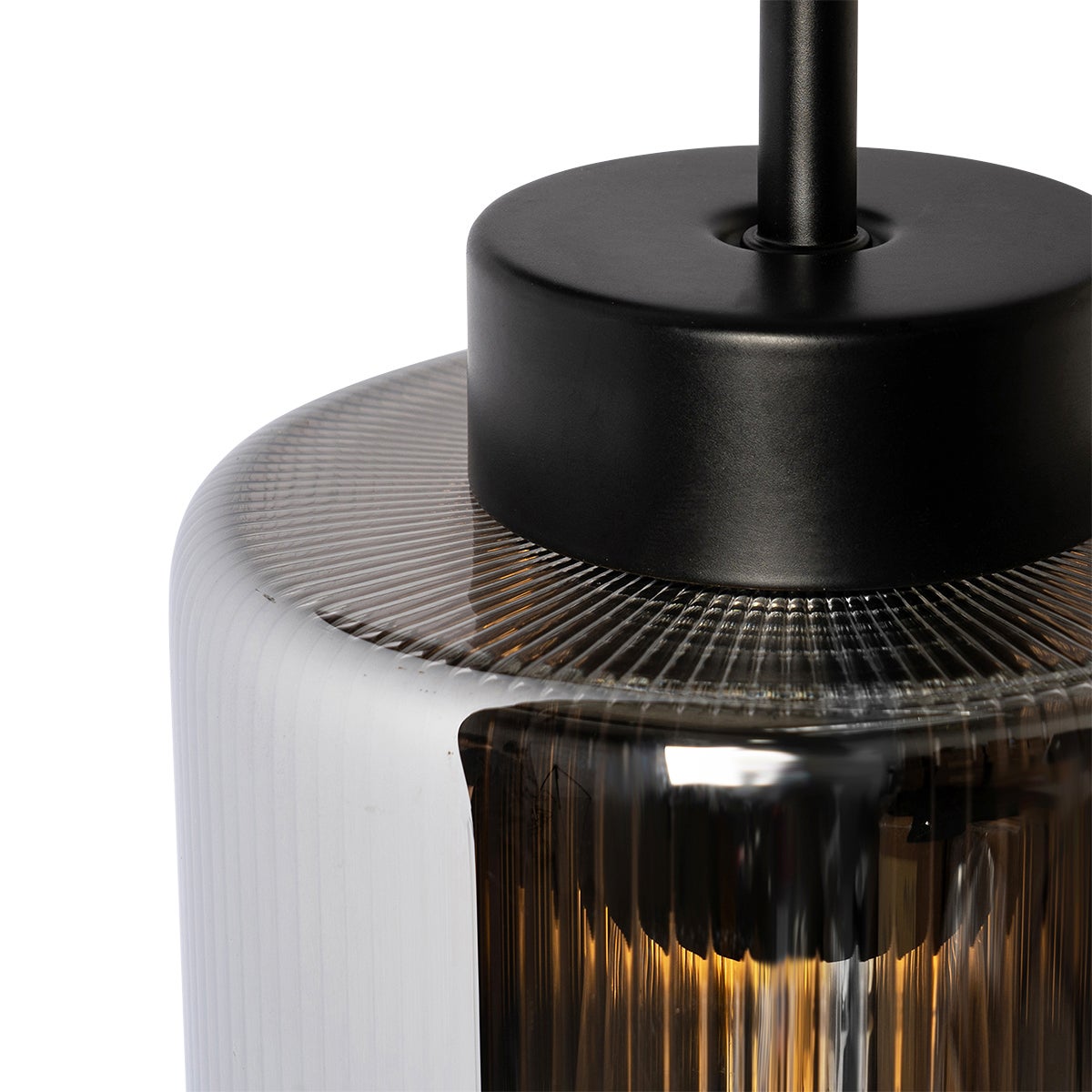 Lampada da parete smart nera con vetro fumé incl. WiFi ST64 - Laura - 3