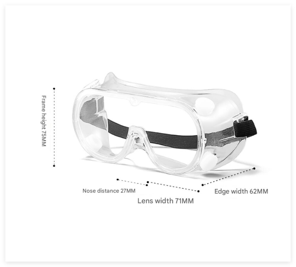 Lunettes de sécurité – Lunettes de protection anti-buée transparentes pour le travail, le laboratoire et le bricolage – Protection des yeux résistante - 2