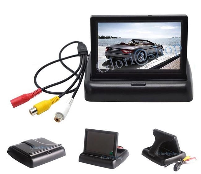 Monitor Retromarcia LCD TFT 3,5" Colori Per Auto E Camper - Sistema A Scomparsa - Foto 6