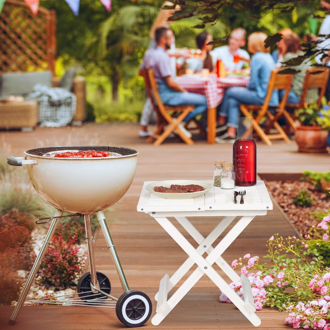 Tavolo Pieghevole In Alluminio Per Campeggio - 140x70 Cm, Leggero, Salvaspazio, Per Giardino E Picnic - Foto 5