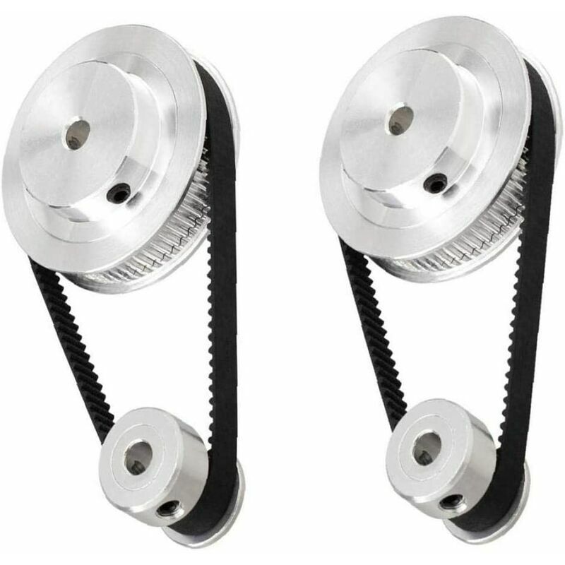 Poulie Synchrone Aluminium Uxcell – 60 Dents, Alésage 6 Mm, Largeur De Courroie 11 Mm