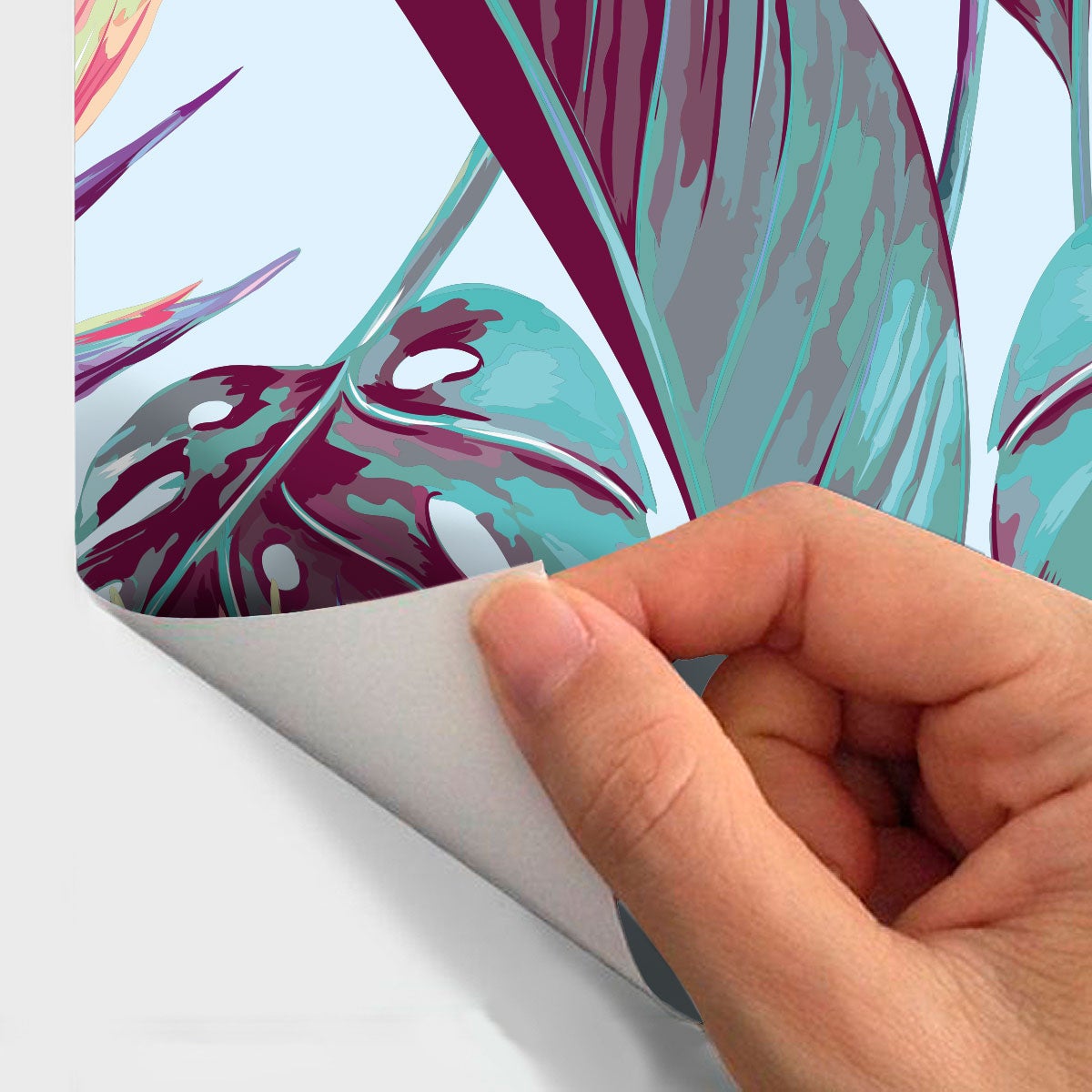 Adesivo arazzo tropicale Bella Union - Sticker adesivo - adesivi murali - 40x40cm - 4