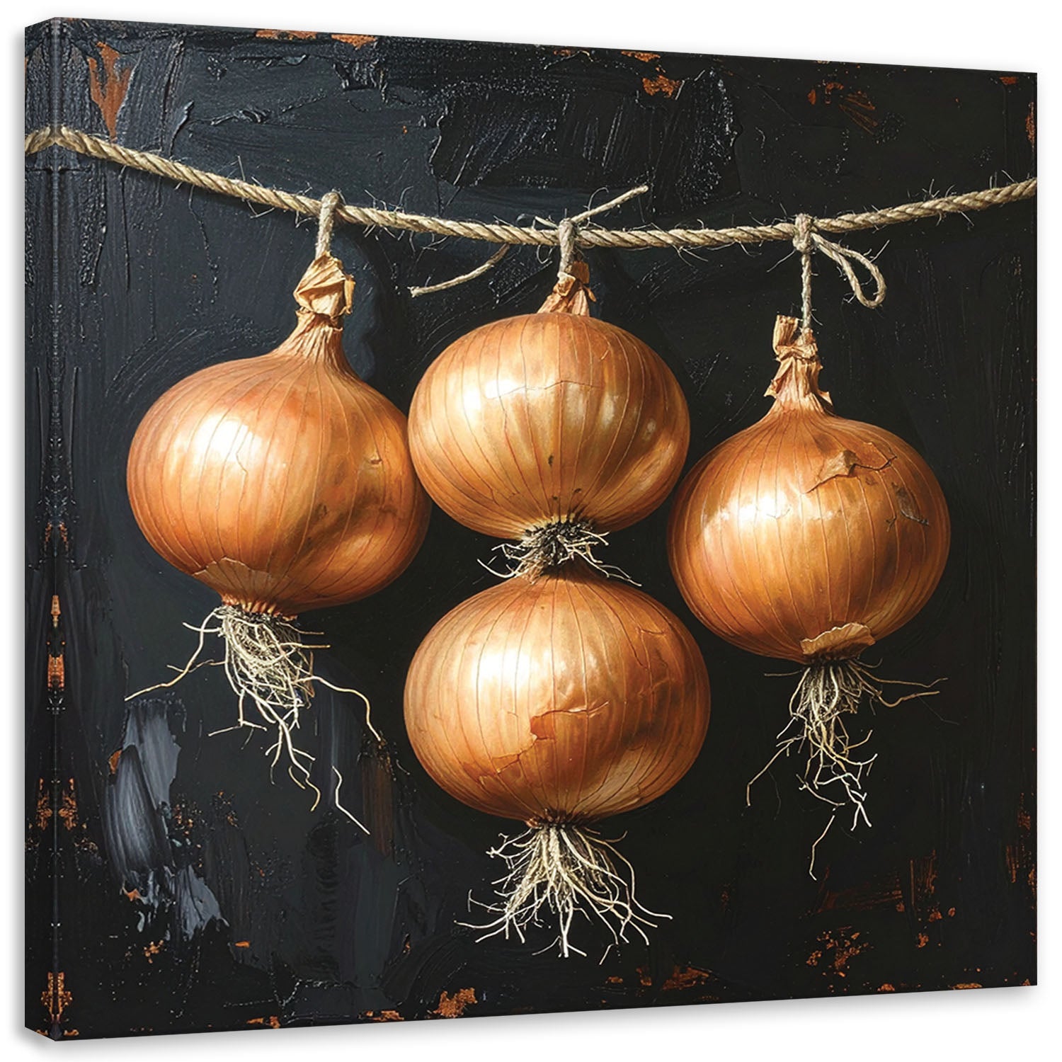 Obraz do kuchni restauracji baru jadalni, Cebula warzywa 40x40